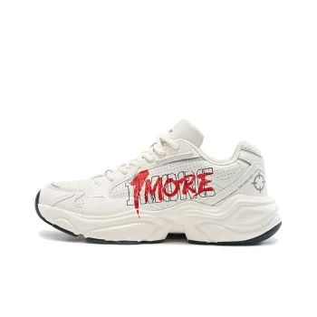 RIGORER Low Top Chunky Sneakers Men's White Red