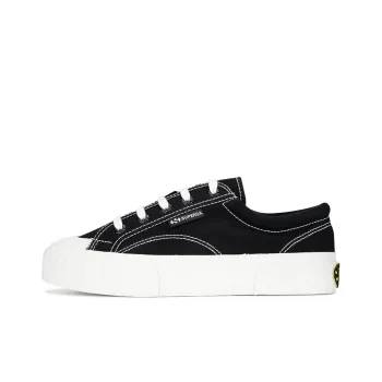 SUPERGA Canvas Shoes Unisex Low Top Black