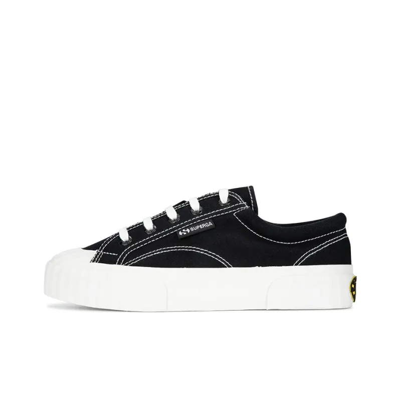 SUPERGA Canvas Shoes Unisex Low Top Black-0