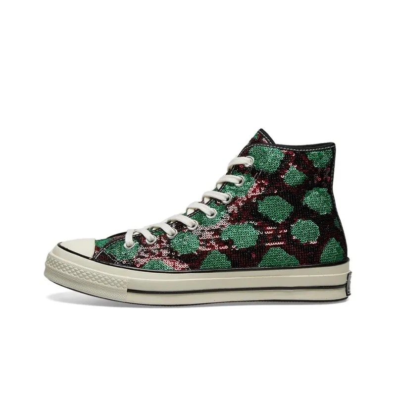 Converse Chuck Taylor All Star 70 Hi Snake Pattern Red Green-0