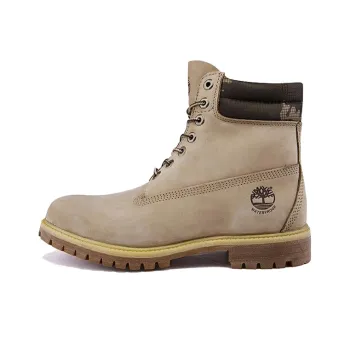 Timberland 6 Inch Premium Waterproof Wide Fit Boots 'Off White Nubuck'