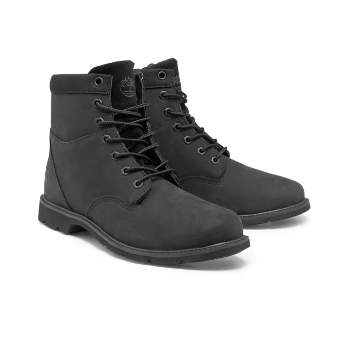 Timberland Campton Waterproof 6 Inch Wide Fit Boot 'Black Nubuck' Women's-2
