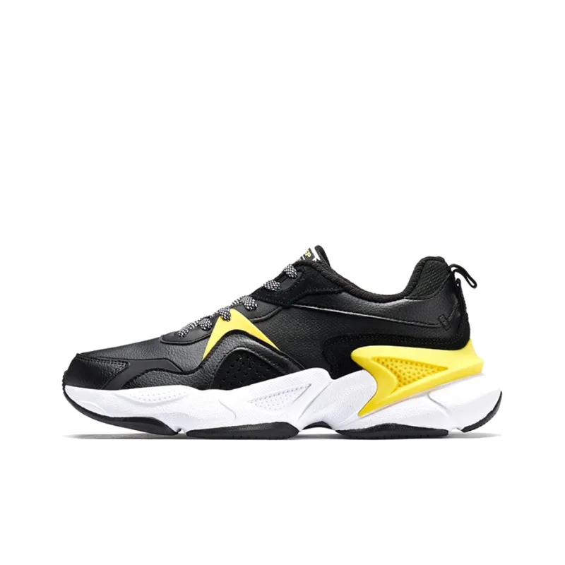 XTEP Chunky Sneakers Men Low Top Black/Yellow-0