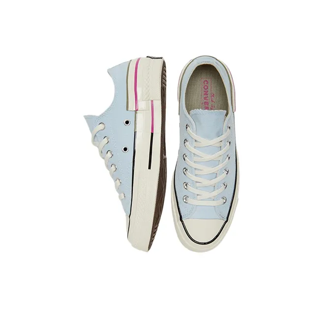 Converse Women's Chuck 70 Low 'Colorblock Chambray Blue' Women's-4
