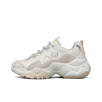Skechers D'Lites 3.0 Low Chunky Shoes White Women's