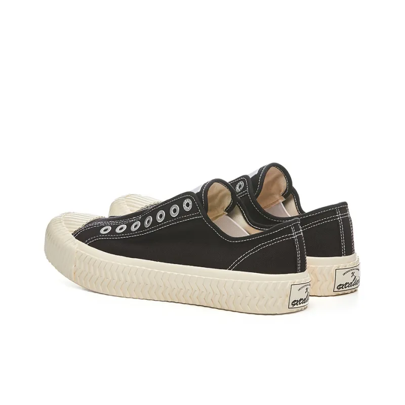 Excelsior Canvas Shoes Unisex Low Top Classic Black-2