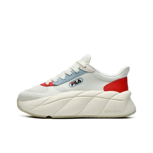 FILA Gelato Chunky Sneakers Women's Low-Top Light White/Celebration Red