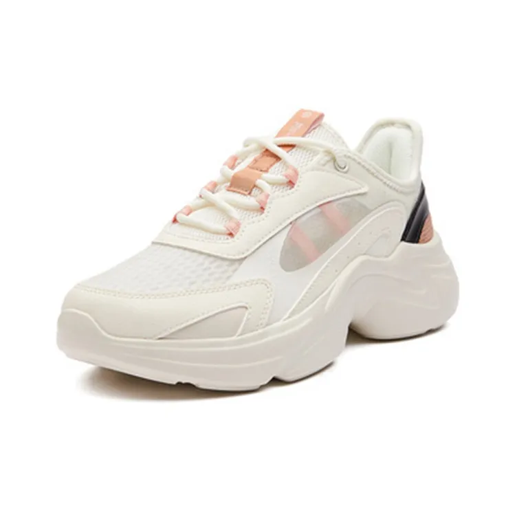 361° Chunky Sneakers Women's Low-Top Feather White/Red Bronze-1