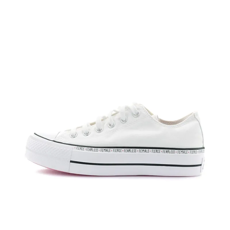 Converse Chuck Taylor All Star Lift Low Top White Sneakers Women's-0