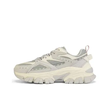 Kappa Shock Absorbers With Slip Resistant And Abrasion Resistant Properties Low Top Chunky Sneakers Unisex Crystal Gray