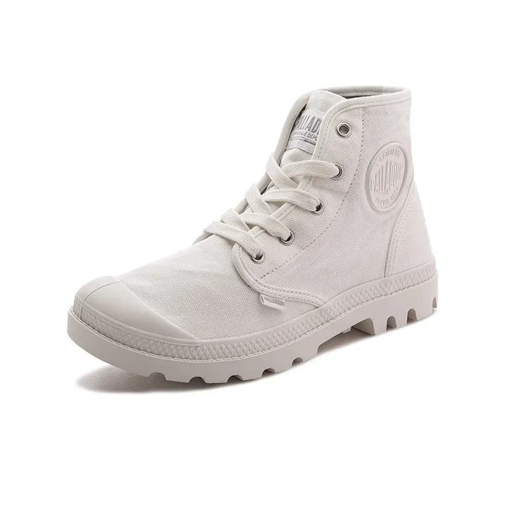 Palladium Pampa Hi CVS Anti Slip Wear Resistant High Top Canvas Shoes Women's White-1
