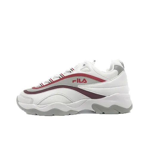 FILA Ray Chunky Sneakers Unisex Low-Top White/Red