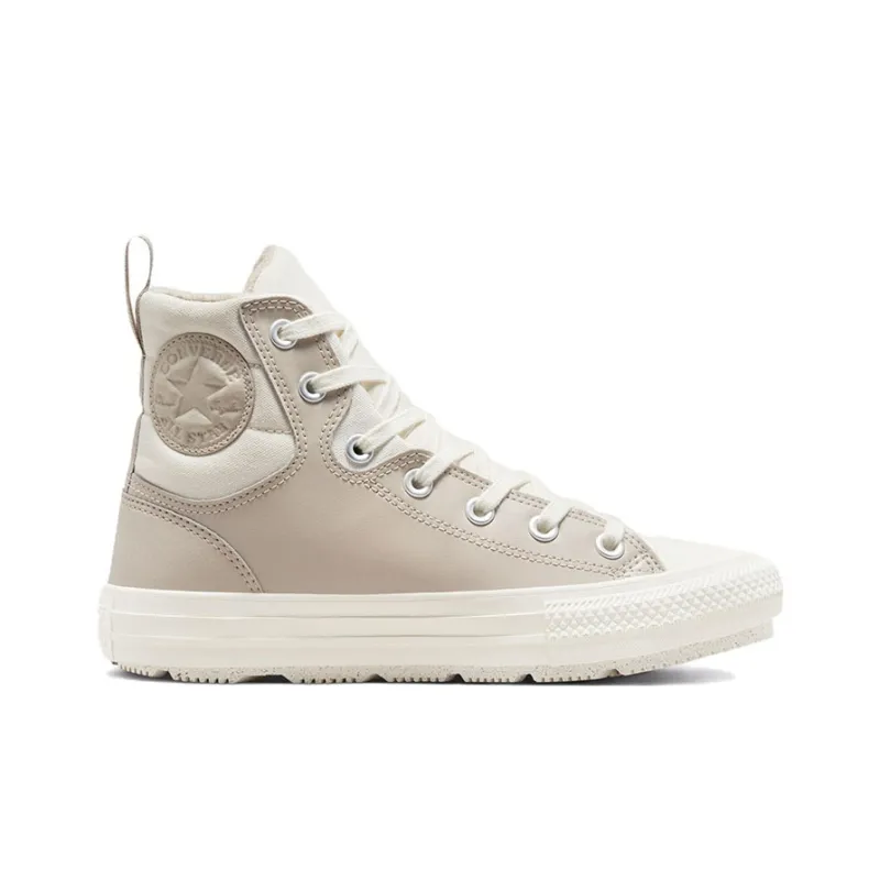 Converse Chuck Taylor All Star Berkshire Boot Abrasion Resistant High Top Canvas Shoes Unisex White Brown-1