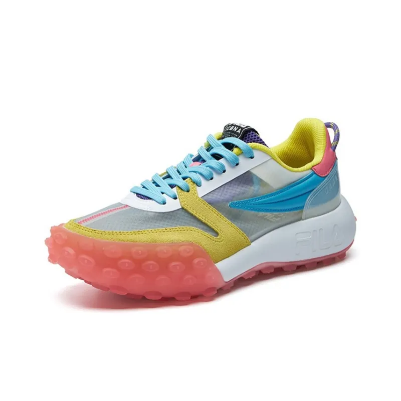 FILA Gara Chunky Sneakers Women's Low Top FILA White/Radiant Yellow-2