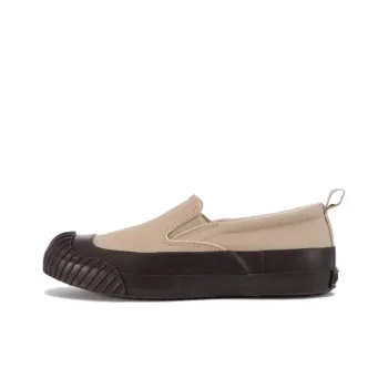 Converse Big C Fg Ov Slip-On Wear-Resistant Slip-Resistant Low-Top Canvas Shoes Unisex Tan Japan Version