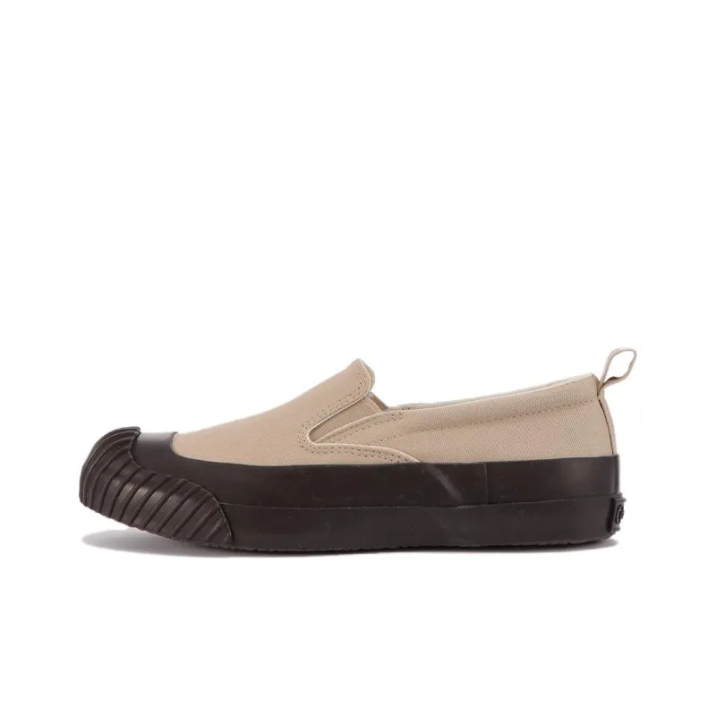 Converse Big C Fg Ov Slip-On Wear-Resistant Slip-Resistant Low-Top Canvas Shoes Unisex Tan Japan Version-0