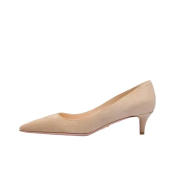 PRADA Slim Heel Medium Heel Shoes Women's Beige