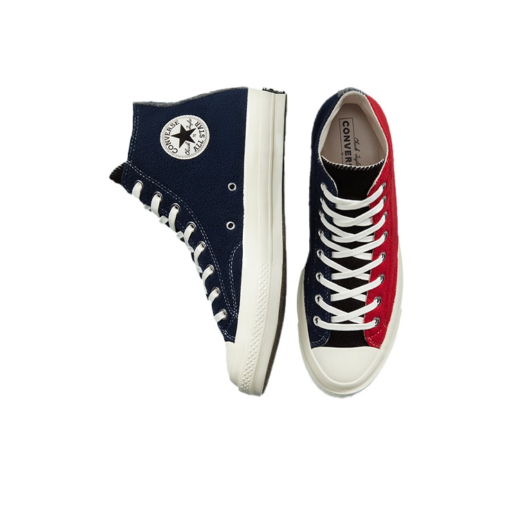 Navy and red converse best sale