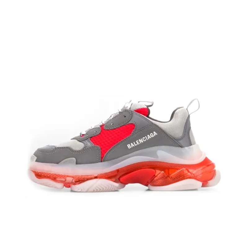 Balenciaga Triple S Sneaker 'Clear Sole Grey Red'-0