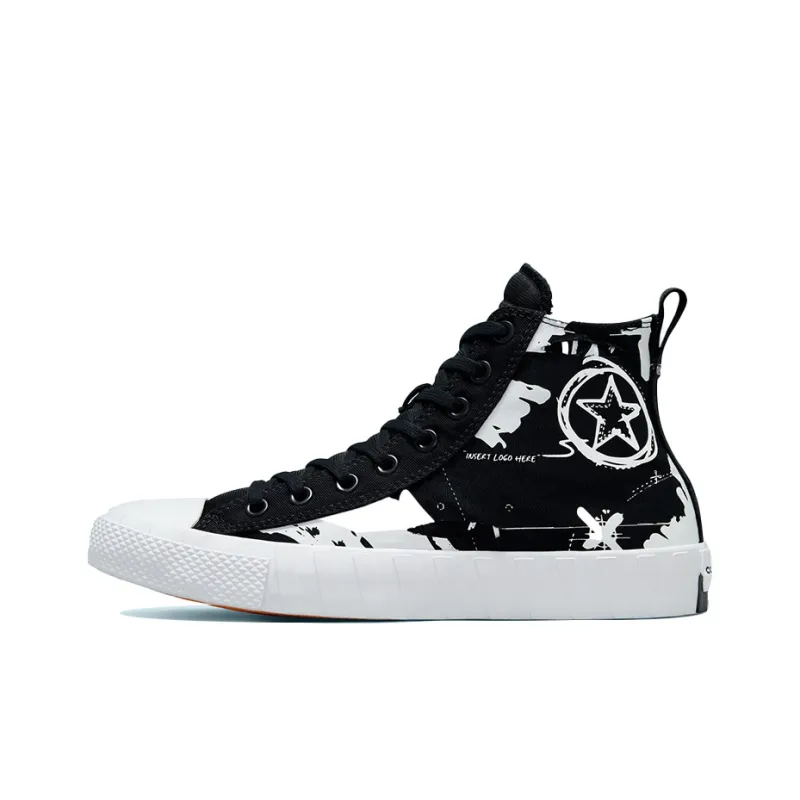 Converse UNT1TL3D Hi Script Print Black-0