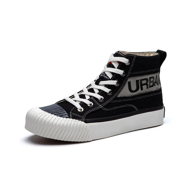 Lee Breathable Balanced Lightweight High Top Canvas Shoes Unisex Black-1