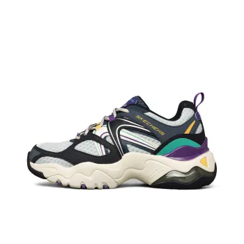 Skechers D'Lites Low Top Daddy Shoes Blue/Purple Women's