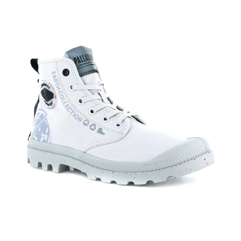 Palladium Pampa Organic Metro Slip Resistant, Abrasion Resistant, Breathable High Top Canvas Shoes Unisex White-2