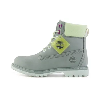 Timberland Premium 6 Inch Waterproof Wide Fit Boot 'Grey Nubuck' Women's