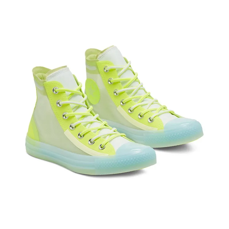 Converse Translucent Mesh Utility Chuck Taylor All Star High Top Volt White 'Yellow Blue White' Women's-2