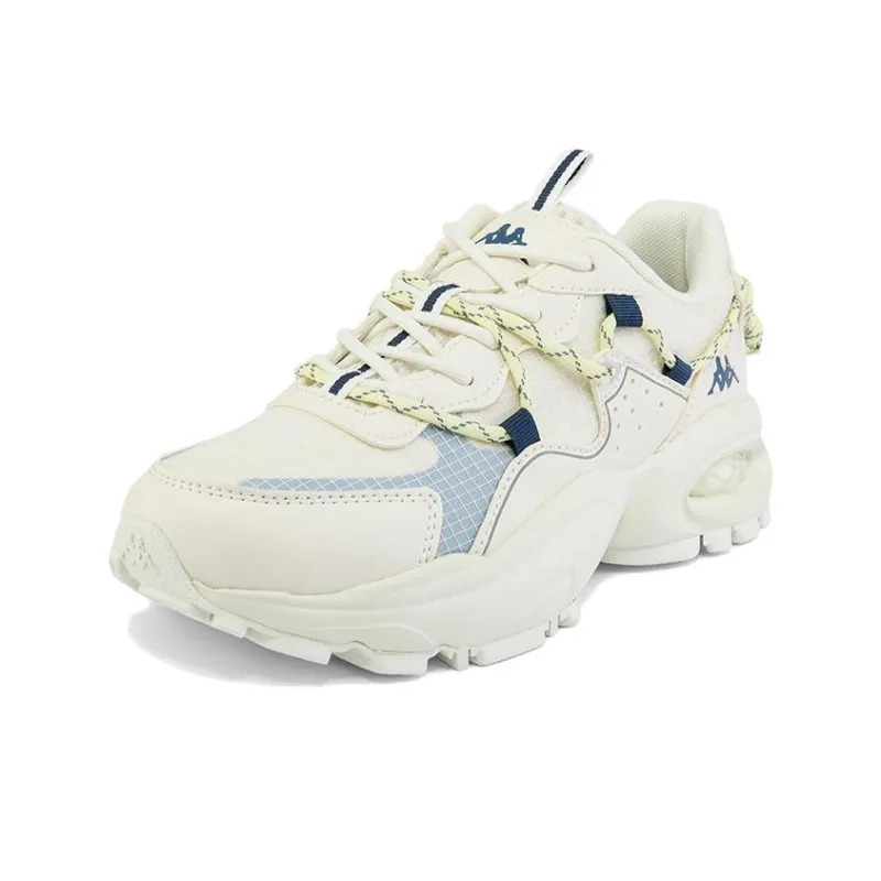 Kappa Cushioning Anti-Slip And Wear-Resistant Coverage Low-Top Chunky Sneakers Unisex Moon Gray-2