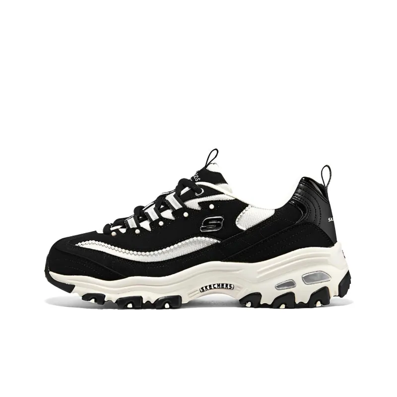 Skechers D'LITES 'White Black' Women's-0