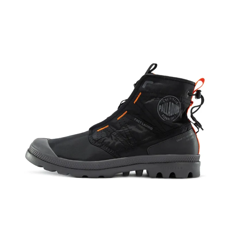 Palladium Pampa Canvas Shoes Unisex High Top Black-0