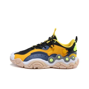 PEAK State Pole Red Obsidian Low Top Chunky Sneakers Men's Yellow