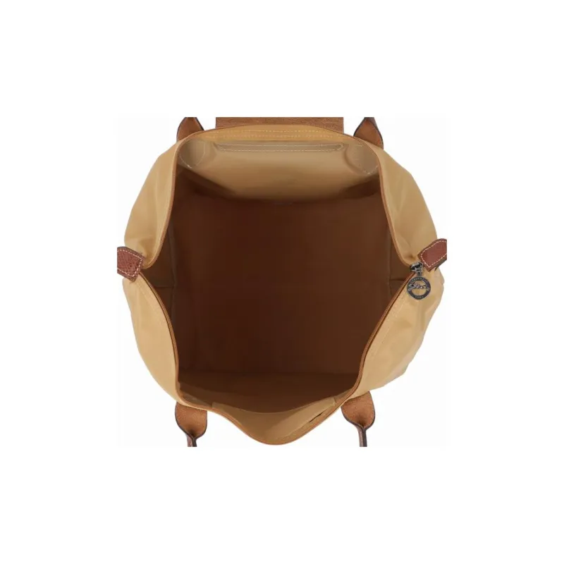 LONGCHAMP Polyamide Canvas Dumpling Bag Canvas Bag Travel Bag Handbag Medium Size Women's Molasses Color-4