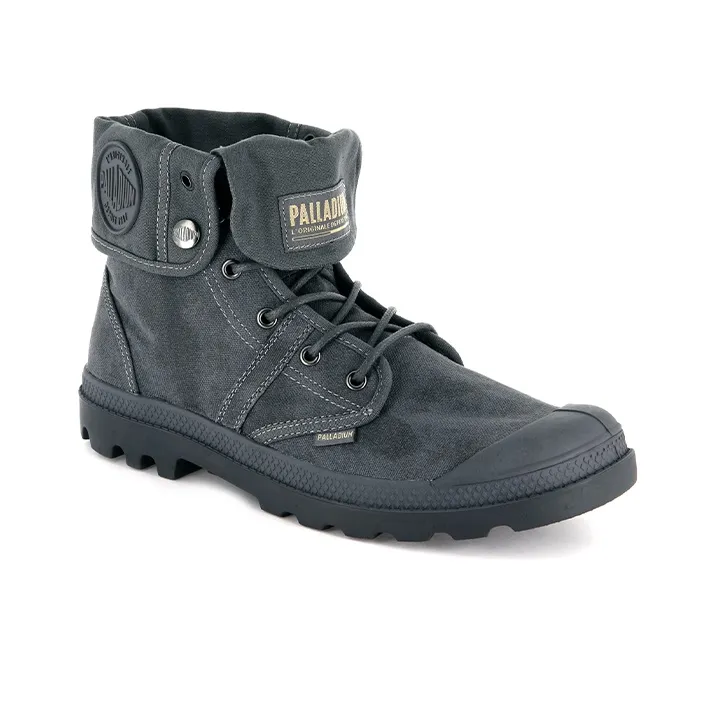Palladium Outdoor Boots Unisex High Top Gray-2