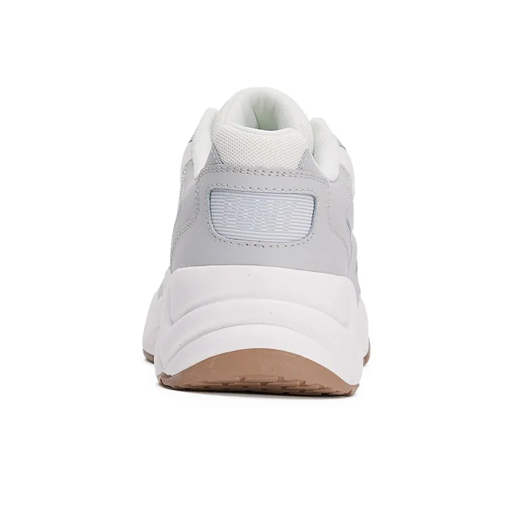 PONY MODERN Anti Slip And Wear Resistant Height Increasing Cushioning Support Low Top Chunky Sneakers White Gray-3