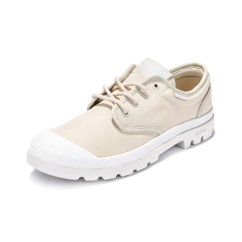 Palladium Pampa Oxford Lite Wear-Resistant Low-Top Canvas Shoes Unisex Beige-1