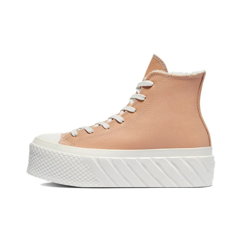 Converse Women's Chuck Taylor All Star 2X Platform High 'Cozy Sherpa Vachetta Beige' Women's-0