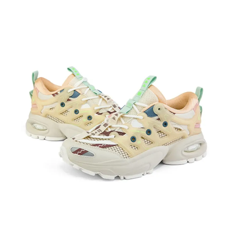 Kappa Cushioning, Slip Resistant, Abrasion Resistant Coverage Low Top Chunky Sneakers Unisex White-1