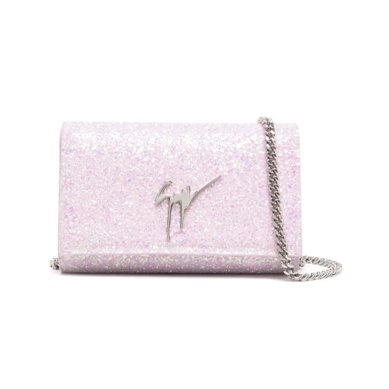 Giuseppe Zanotti/GZ Leather Crossbody Bag Shoulder Bag Women's Light Pink-0