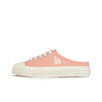 MLB Playball Mule Anti Slip Wear Resistant Low Top Canvas Shoes Unisex Cherry Blossom Pink