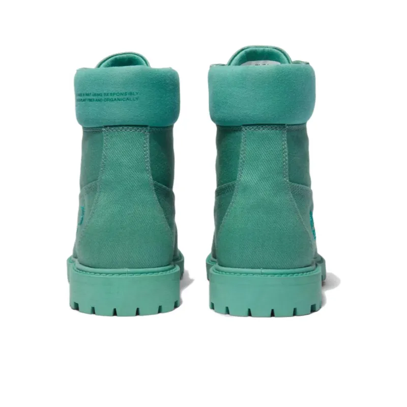 PANGAIA x Timberland PREMIUM Waterproof 6 inch Waterproof And Wear resistant Short Outdoor Boots Women's Green-4