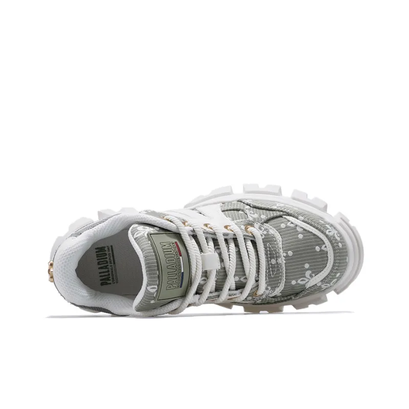Palladium Chunky Durable Breathable Low-Top Chunky Sneakers Women's Green White-1