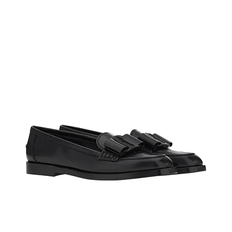 FERRAGAMO Viva Loafers Women's Black-2