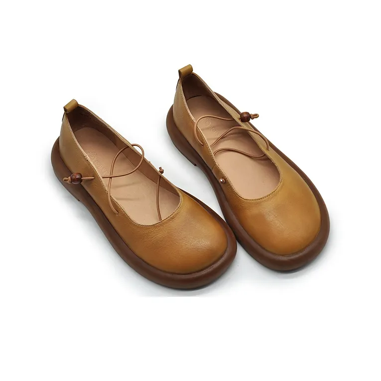 ARTMU Women's Casual Shoes Women's Low Top Camel/Ecru-4