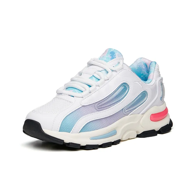 ANTA Chunky Sneakers Women's Low Top ANTA White/Light Purple/Nitrile Blue-1