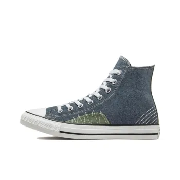 Converse Chuck Taylor All Star Expressive Craft Anti-Slip Wear-Resistant High-Top Canvas Shoes Unisex Marine Blue