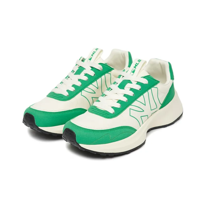 MLB Chunky Jogger Chunky Sneakers Unisex Low Top White/Green-2