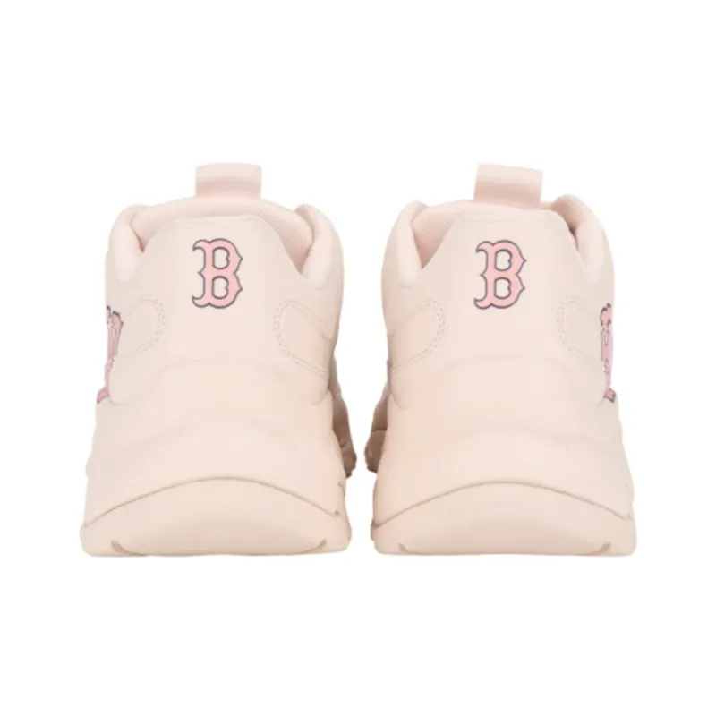 MLB Big Ball Chunky P Boston Anti Slip Wear Resistant Low Top Chunky Sneakers Unisex Pink-3