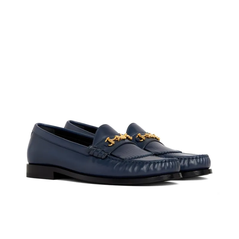 CELINE Loafers Women's Low Top Blue-2